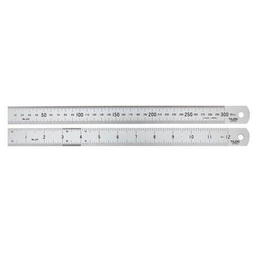 Toledo Stainless Steel Rule 600mm/24in 60024 60024