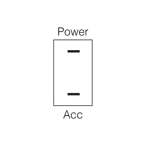 Narva Off/On Slide Switch - 60084BL