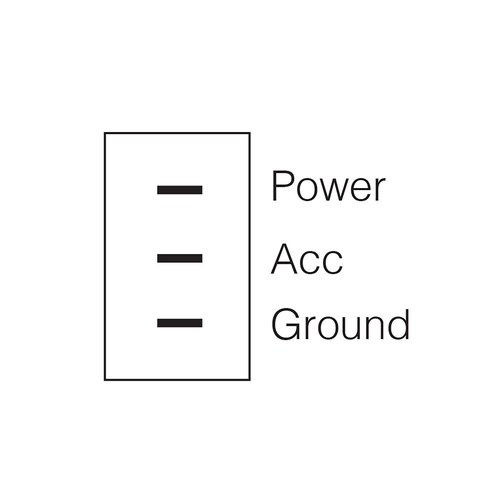 Narva Off/On Toggle Switch with Red LED - 60258BL