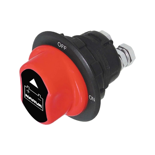 Narva 200 Amp 'Rotary' Battery Master Switch with Removable Keyed Knob 61043