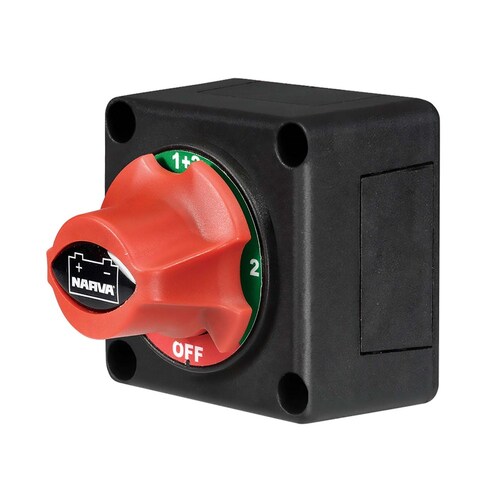 Narva Battery Master Switch Rotary Style with 4 Positions - 61084BL