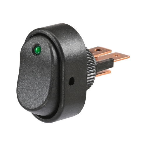 Narva Off/On Rocker Switch With Green LED 62058BL
