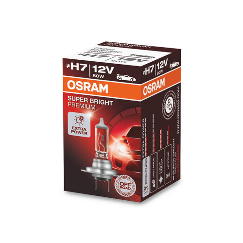 Osram Globe Super Bright Premium (1) H7 Halogen Px26d 12v 80w 62261sbp