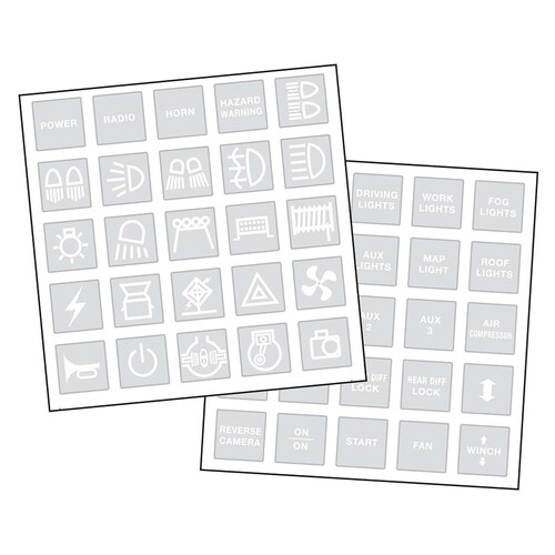 Narva 4WD Sticker Set - 63175BL