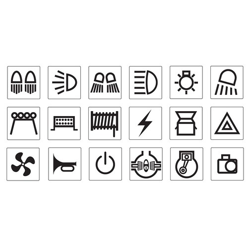 Narva 4WD Sticker Set - 63176BL