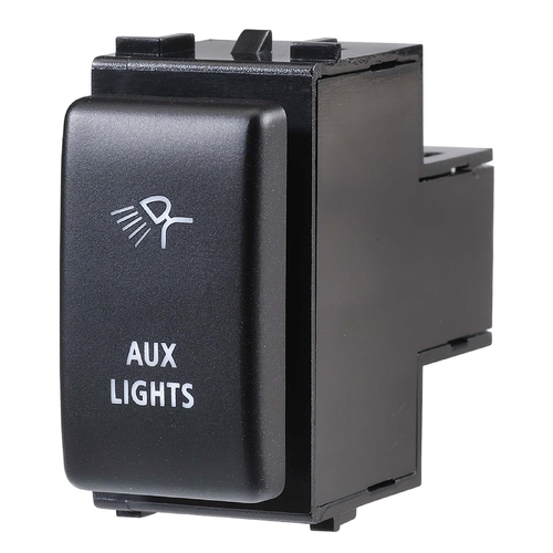 Narva 12 Volt ON/OFF LED Illuminated Sealed Push Switch with Aux Lights Symbol (Blue) 63378BL