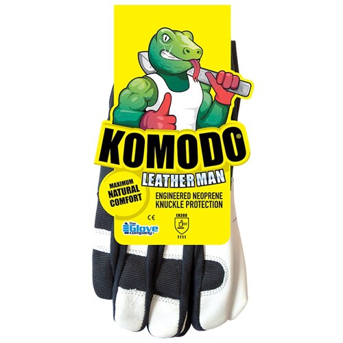Komodo Pair Of Leather Man Gloves - Medium 634802