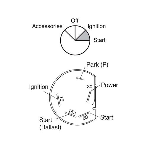 Narva 4 Position Ignition Switch - Part No. 64020