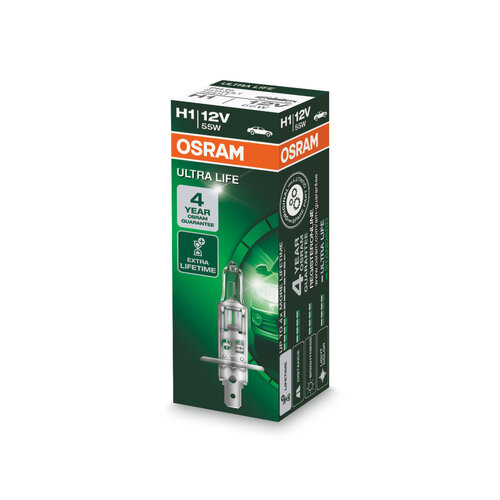 Osram Globe Ultra Life (1) H1 Halogen P14-5s 12v 55w 64150ult