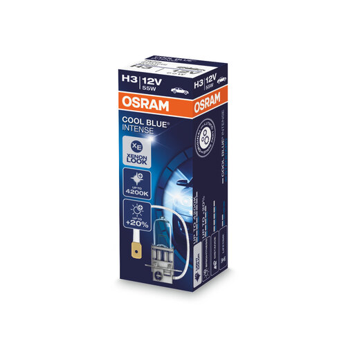 Osram Globe Cool Blue Intense (1) H3 Halogen Pk22s 12v 55w 64151cbi