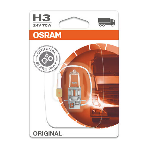 Osram Globe (1) H3 Halogen Pk22s 24v W70 64156-01b
