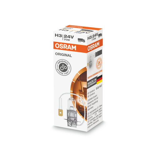Osram Globe (1) H3 Halogen Pk22s 24v W70 64156