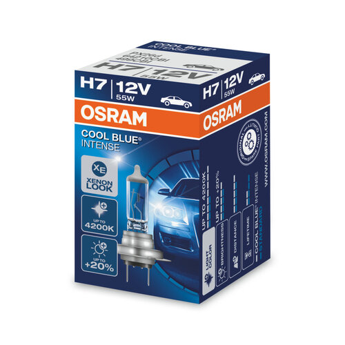 Osram Globe Cool Blue Intense (1) H7 Halogen Px26d 12v 55w 64210cbi
