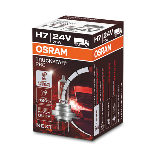 Osram Globe Truckstar (1) H7 Halogen Px26d 24v 70w 64215tsp