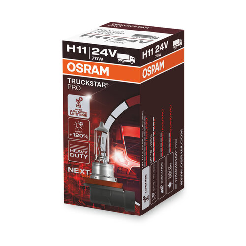 Osram Globe Truckstar (1) H11 Halogen Phj19-2 24v 70w 64216tsp
