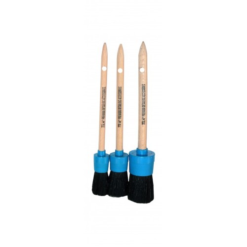 MLH  Detailing Brush Wooden Handle 3 Pack    64MLH650