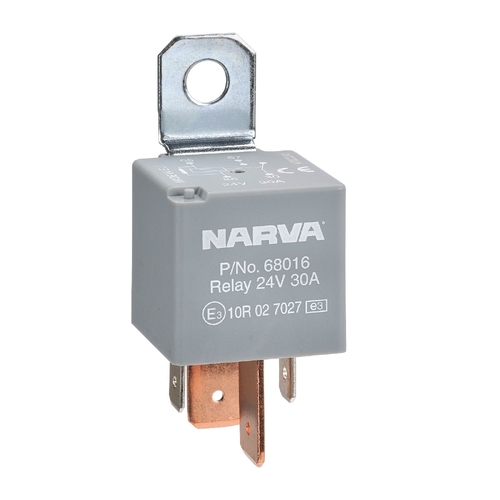 Narva 24V 30A 4-Pin Normally Open Relay with Resistor 68016