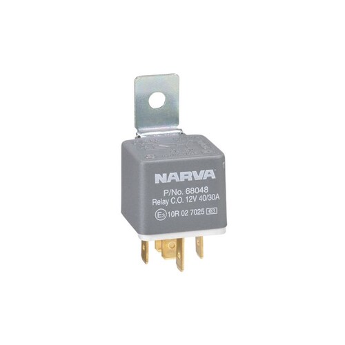 Narva 12V 40A/30A Change-Over 5 Pin Relay with Diode - 68048BL