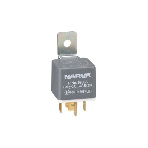 Narva 24V 30A/20A Change-Over 5 Pin Relay with Diode - 68056BL