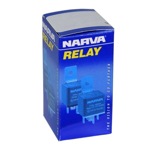 Narva 24V 10A Normally Open 4 Pin Micro Relay with Resistor - 68066BL