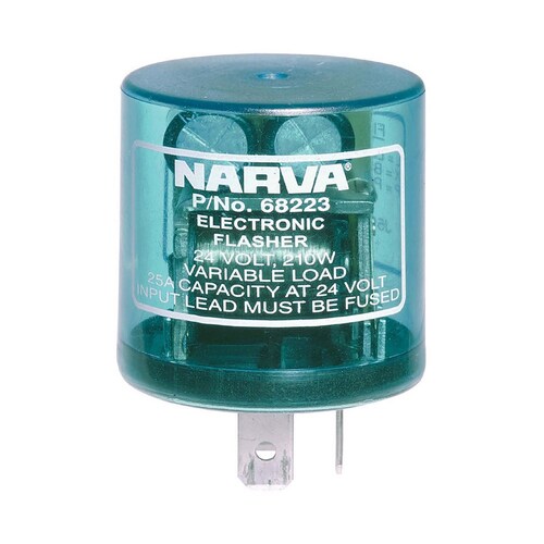 Narva 24 Volt 3 Pin Electronic Flasher - Single (68223BL)