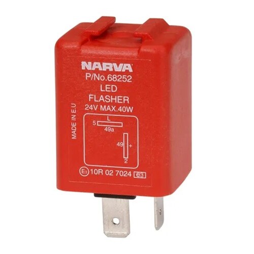Narva 24 Volt 2 Pin LED Electronic Flasher - Single (68252BL)
