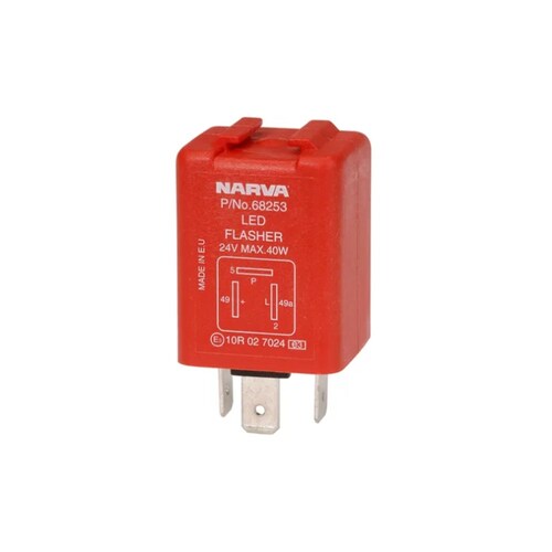 Narva 24V 3 Pin Led Electronic Flasher With Pilot 68253BL
