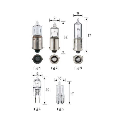 Narva Miniature Halogen Globe (1) G4 30x9mm 12v 20w 68621