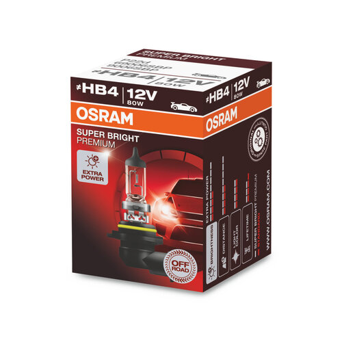 Osram Globe Super Bright Premium (1) HB4 Halogen P22D 12V 80W 69006SBP
