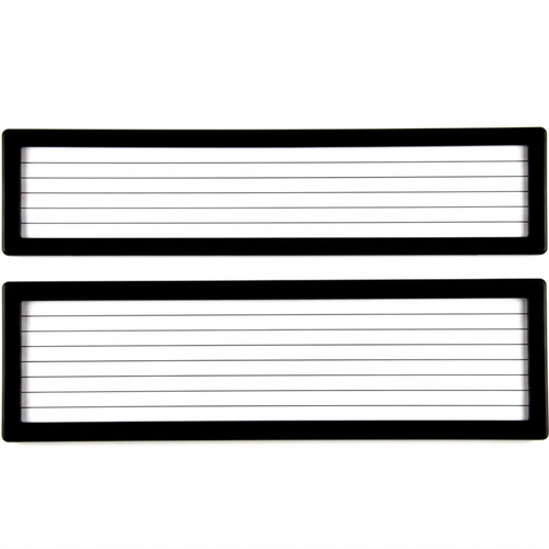 Altrex Number Plate Protector Covers NSW/SA Black Premium Combination With Lines 6LP