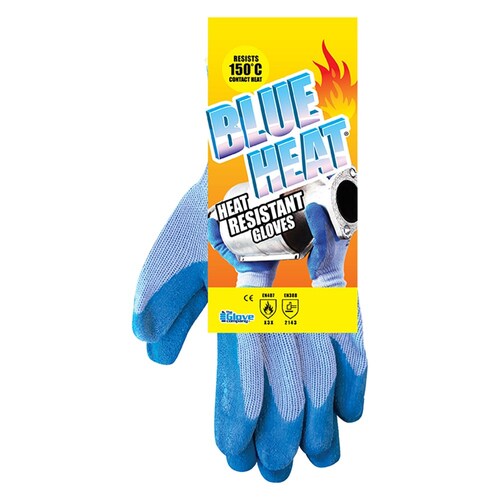 TGC Blue Heat Level 3 Protection Gloves 1 Pair Medium 710402