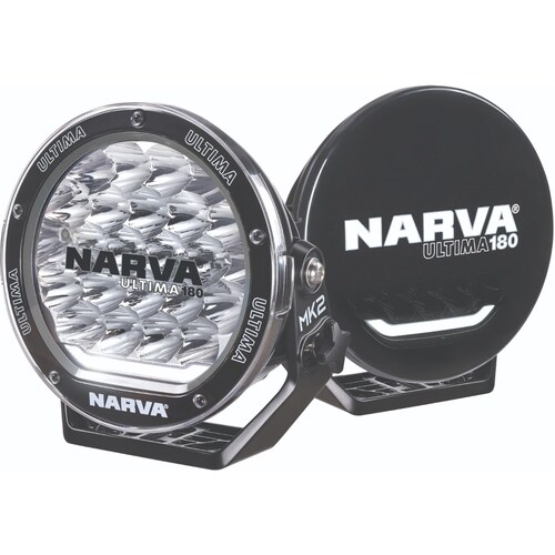Narva Ultima 180 Mk2 Twin Driving Light Kit Black - 71732BK