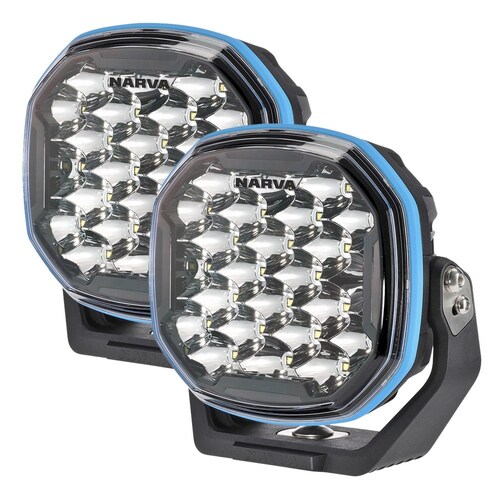 Narva Pair Of Ex2 Series 7" Driving Lamps With Hybrid Beam 72172