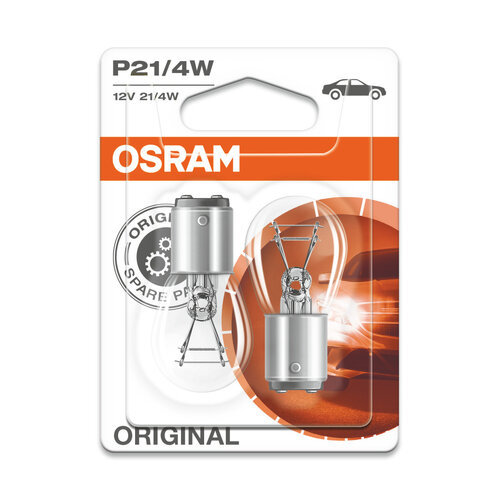 Osram Globes (pk 2) Bayonet P21/4w 12v 21/4w 7225-02b