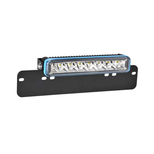 Narva 10 Ex2 Series 12-24V Easy-Install 2235 Lumens Licence Plate Mounted Single Row Lightbar With 8 Cree Leds And Interchangeable Trims      72833