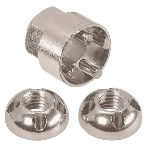 Narva M6 x 1.0 Security Nuts - Pack of 2 (74422)