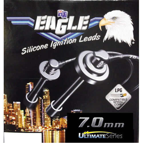 Eagle Black 7mm Ultimate Ignition Leads Set 74450-0