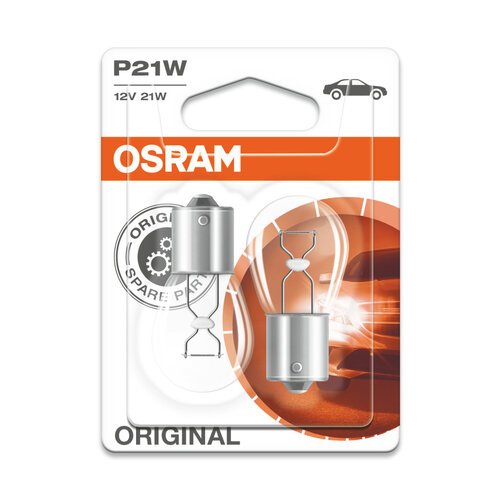 Osram Globes (pk 2) Bayonet Ba15ss 12v 21w 7506-02b