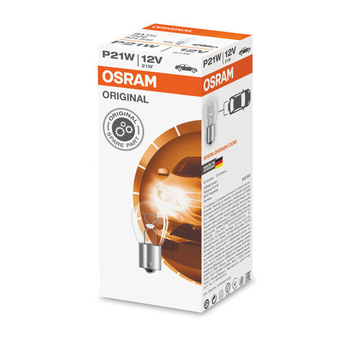 Osram Globes (box Of 10) Bayonet Ba15ss 12v 21w 7506
