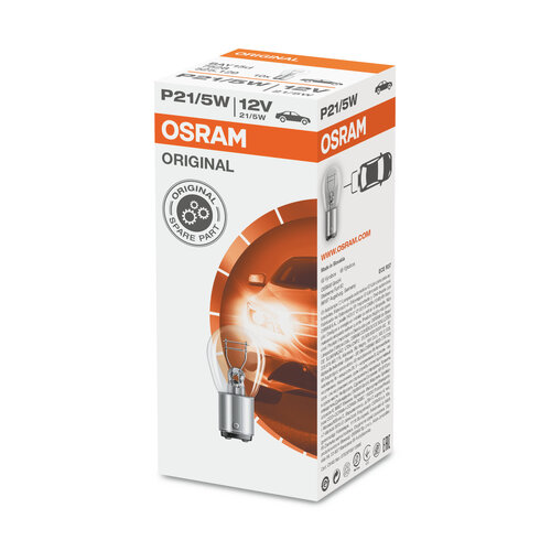 Osram Globes (box Of 10) Bayonet P21/5w 12v 21/5w 7528