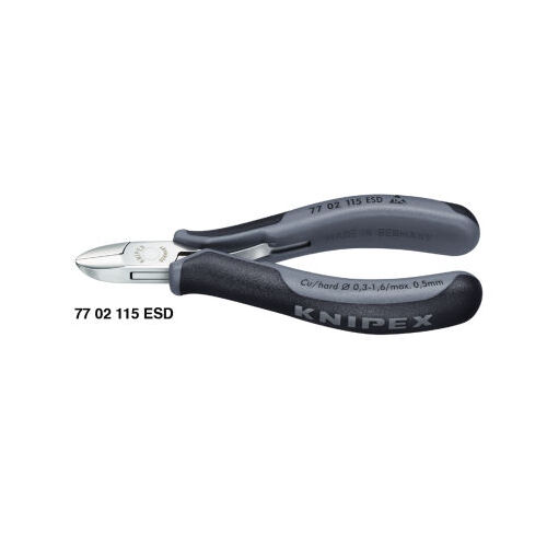 Knipex Electronics Diag Cutter Esd 115mm 7702115ESD