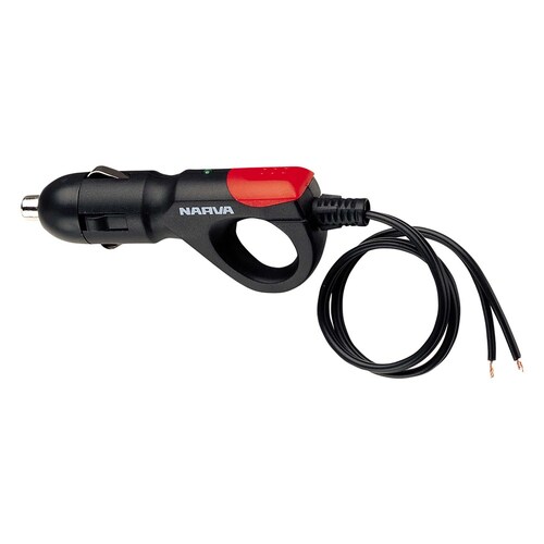 Narva Cigarette Lighter Plug with LED Indicator - 81016BL