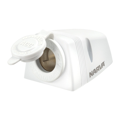 Narva Heavy-Duty Surface Mount Accessory Socket White Bulk Pack 81025W
