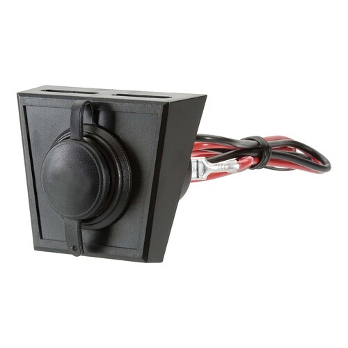 Narva Accessory Socket with Optional Mounting Panel - 81028BL