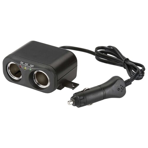 Narva Cigarette Lighter Plug with Extended Lead, Accessory Sockets & Lighter Fixture - 81046BL