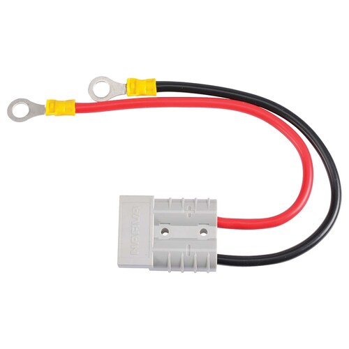 Narva Heavy-Duty Adaptor 8mm Ring Terminals to Battery Connector Anderson Style 50A (81068BL)