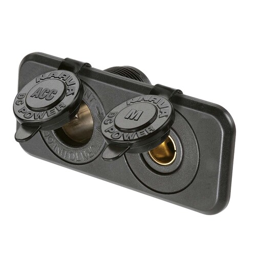 Narva Heavy-Duty Twin Accessory Merit Sockets - 81140BL