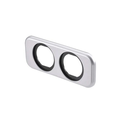 Narva Twin Blank Flush Mount Housing Silver - 81149SBL