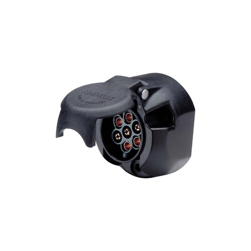 Narva 7 Pin Large Round Plastic Trailer Socket 82052BL