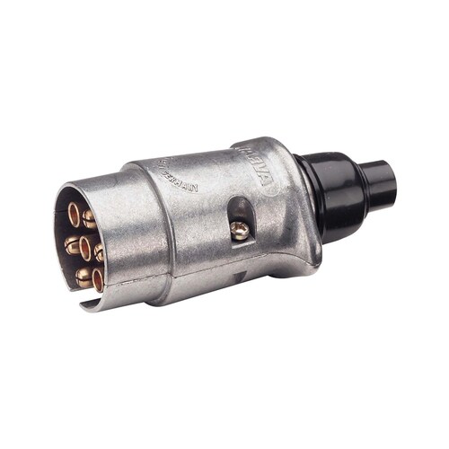 Narva 7 Pin Large Round Metal Trailer Plug - 82161BL